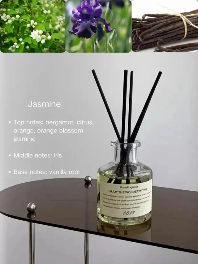 đž Huile Essentielle dâAromathĂ©rapie 50ml â Freesia & Jasmin avec BĂątons Diffuseurs