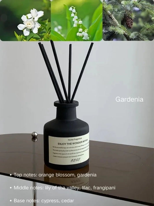 🌸 Huile Essentielle d’Aromathérapie 50ml – Freesia &amp; Jasmin avec Bâtons Diffuseurs